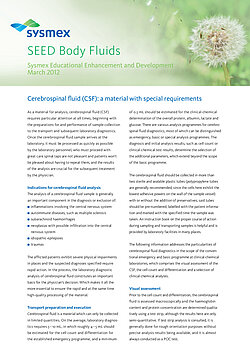 SEED: CSF – a material with special requirements